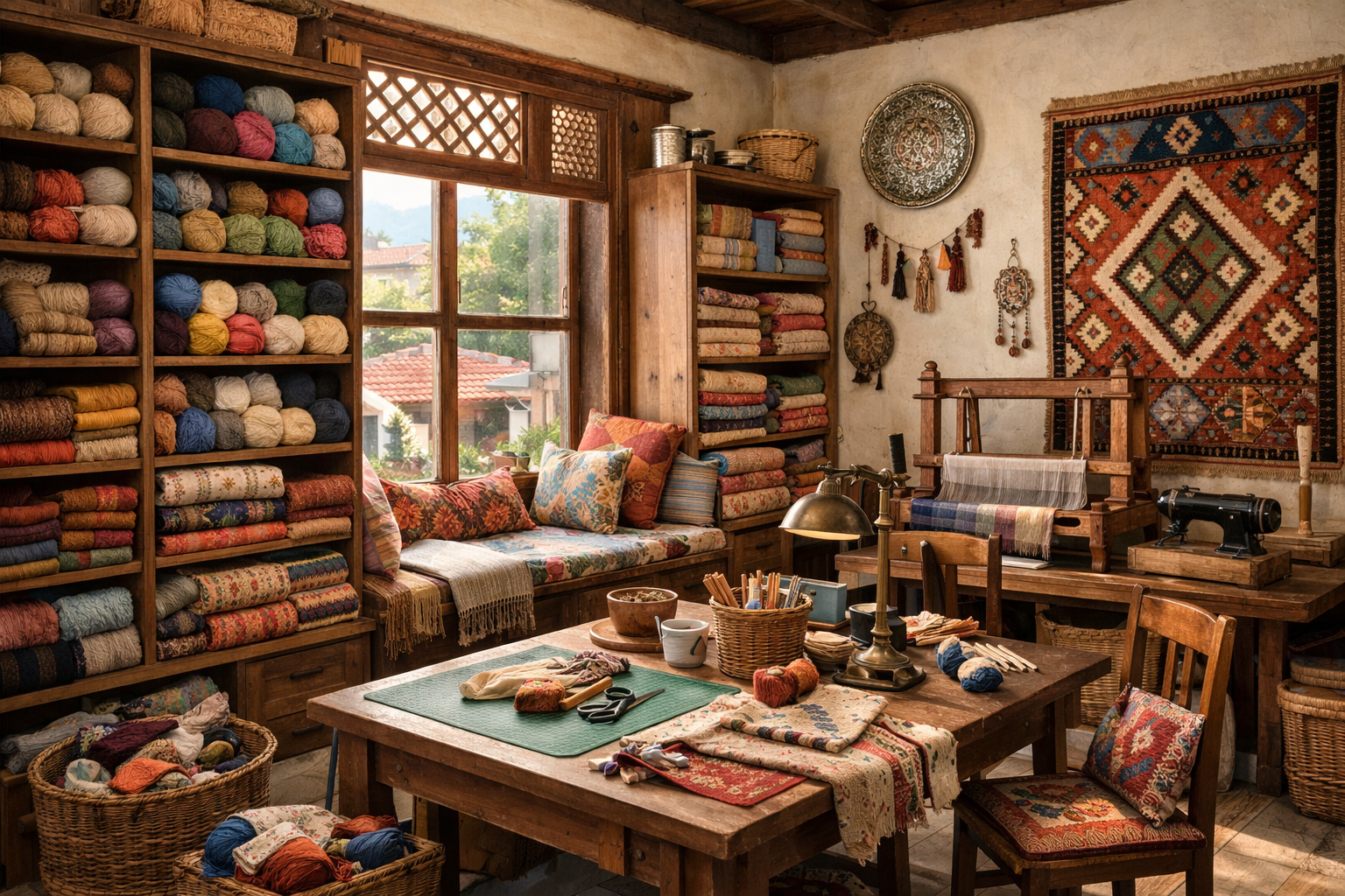 Bursa'da el sanatları atölyesi